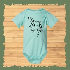 Infant Romper Short Sleeves bunny Front - 4400 Onsie