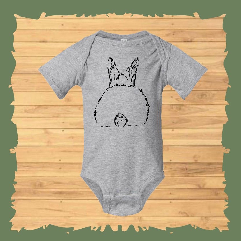 Infant Romper Short Sleeves bunny back - 4400 Onsie